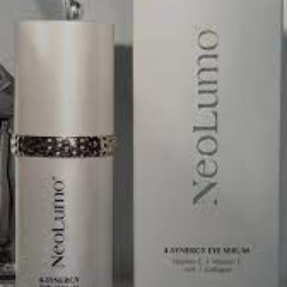 NEOLUMO 4-SYNERGY EYE SERUM-VITAMIN C & E+HA+COLLAGEN-1.0 fl oz/30 ml-NEW-SEALED - Picture 2 of 6